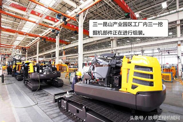 中国最美工厂 走近三一挖掘机装配车间